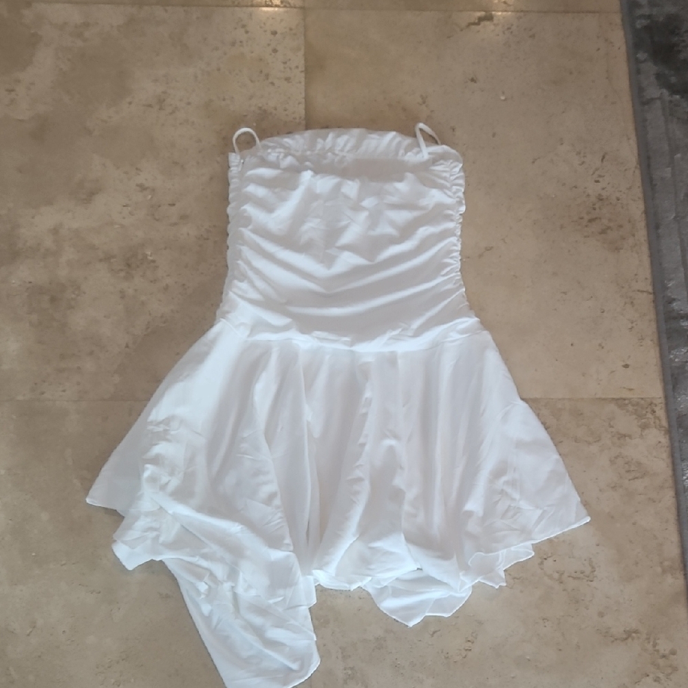 White Strapless Dress